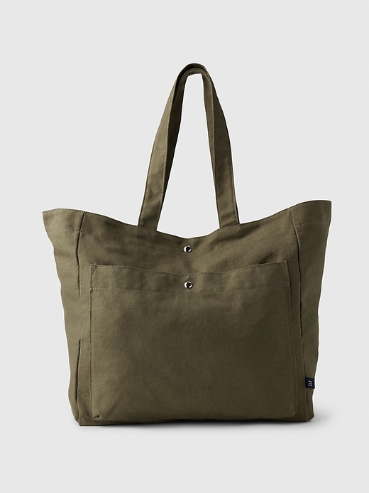 Image number 4 showing, Linen-Cotton Tote Bag