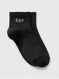 View large product image 1 of 1. Gap Logo Quarter Crew Socks