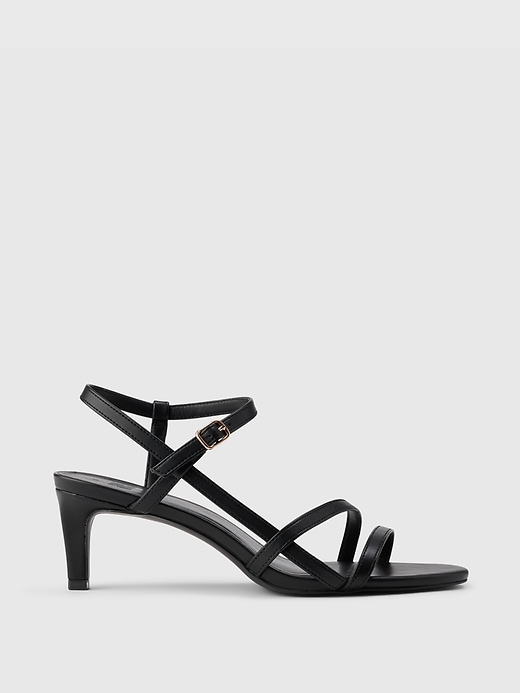 1 of 8 showing, with the color true black of product Strappy Heels