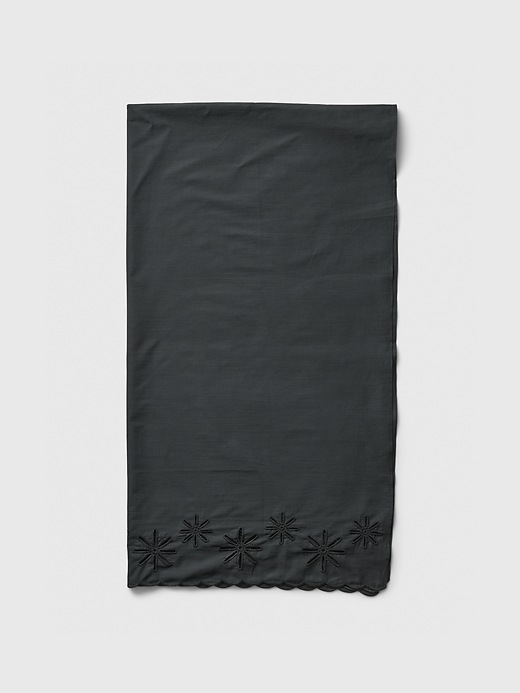 1 of 8 showing, with the color true black of product Eyelet Scarf