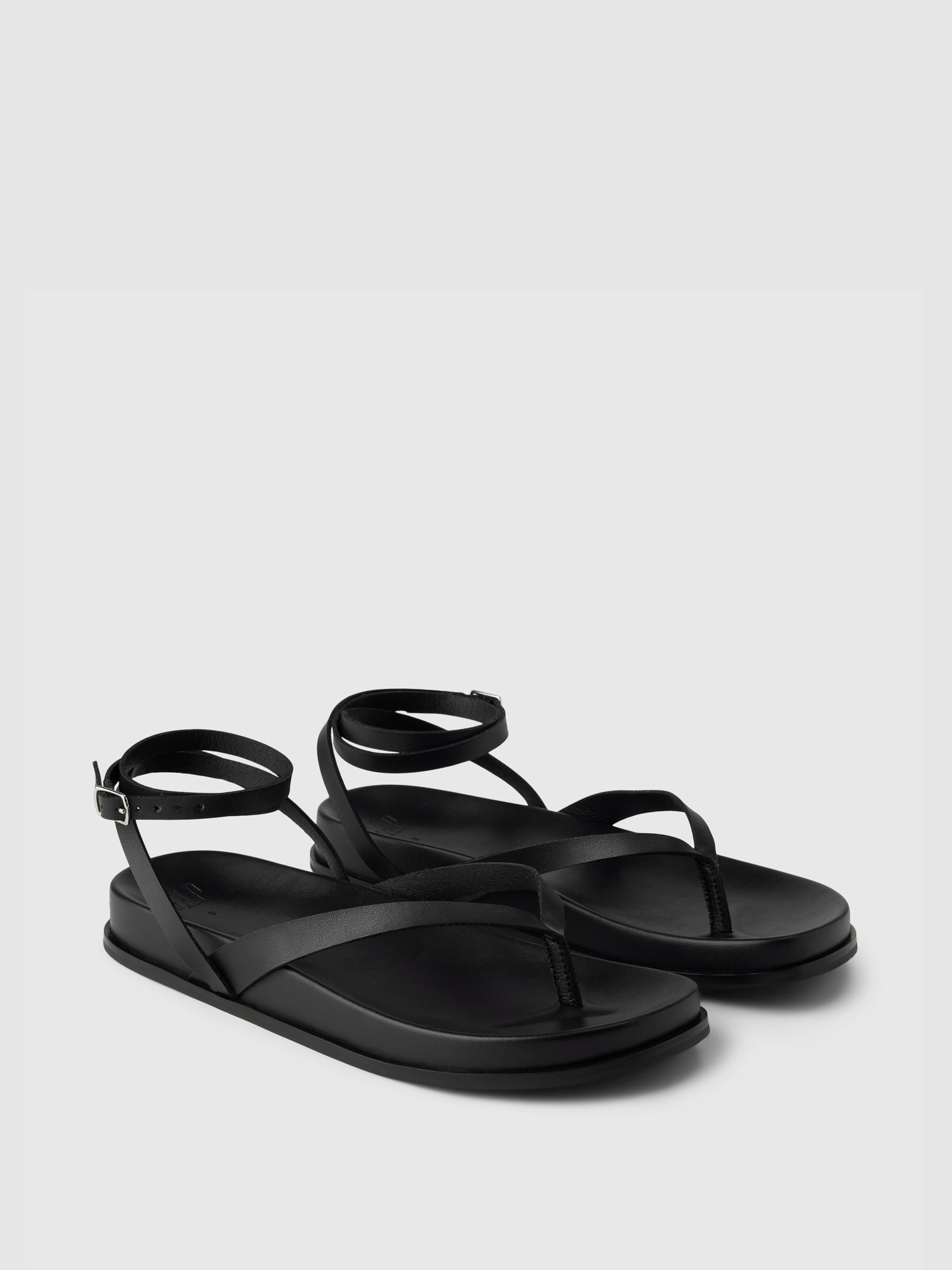 Женские сандалии Gap Strappy Platform, цвет: Насыщенный чёрный — фото 2