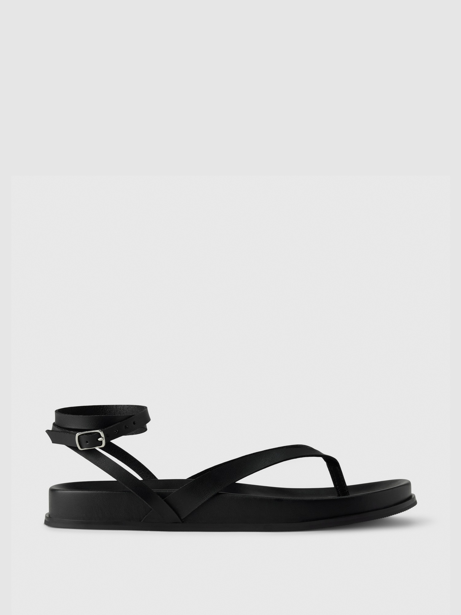 Женские сандалии Gap Strappy Platform, цвет: Насыщенный чёрный