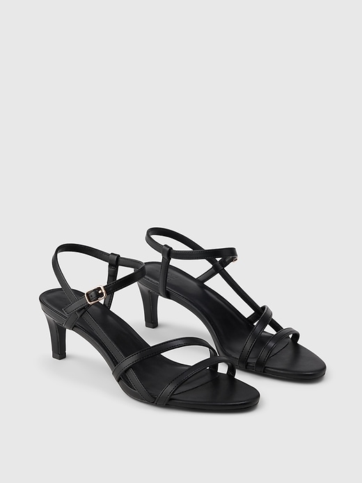 2 of 8 showing, with the color true black of product Strappy Heels