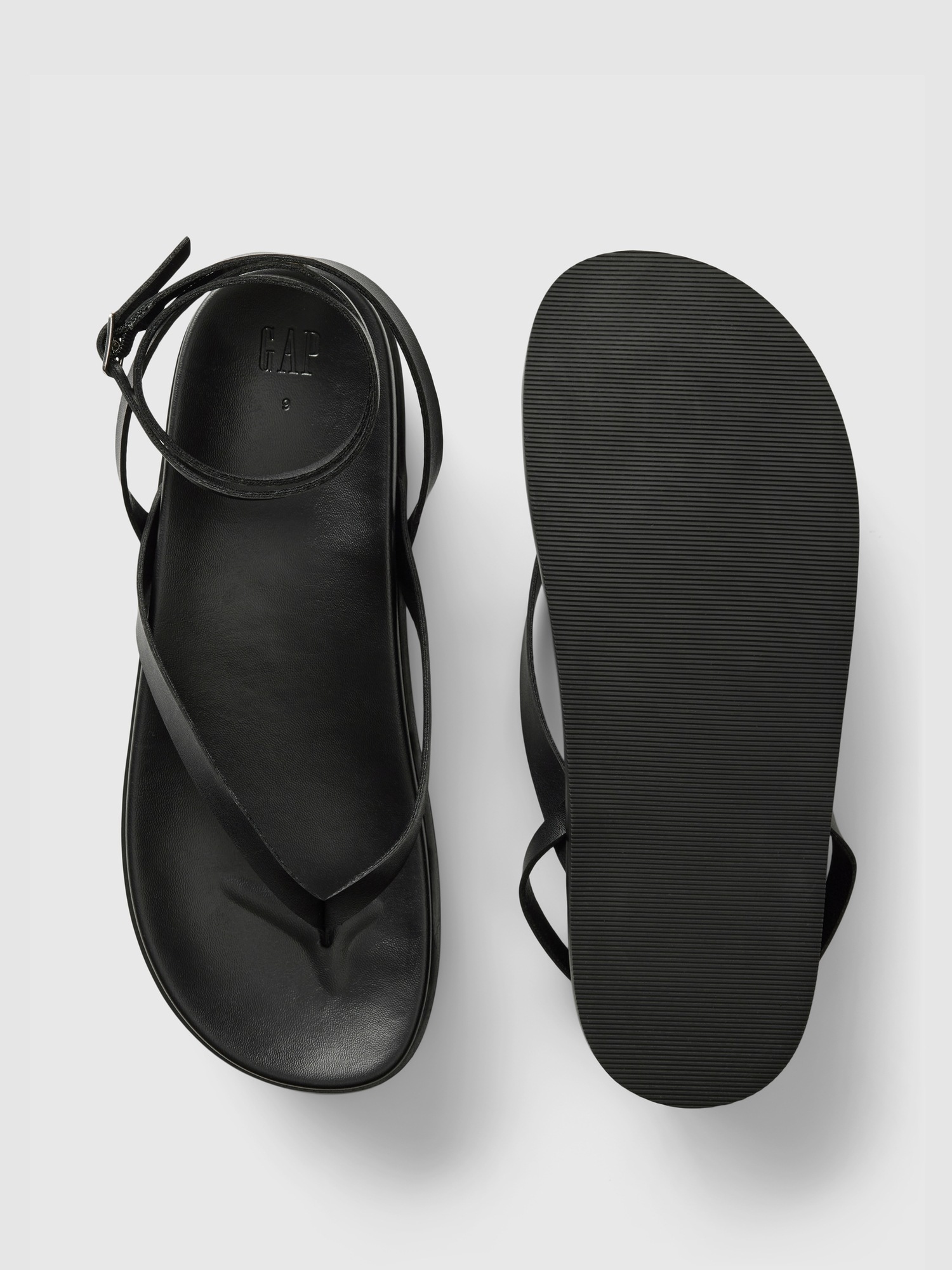 Женские сандалии Gap Strappy Platform, цвет: Насыщенный чёрный — фото 3