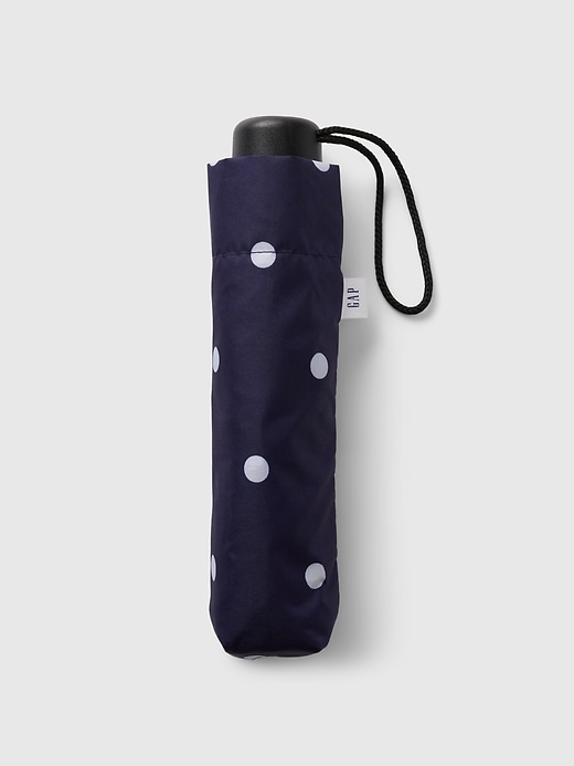 1 of 8 showing, with the color Navy polka dot of product Print Umbrella