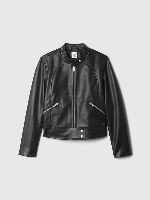 Kids Vegan Leather Moto Jacket | Gap