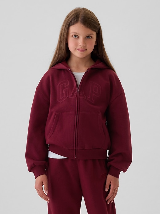 Image number 1 showing, Kids Vintage Soft Gap Logo Zip Hoodie