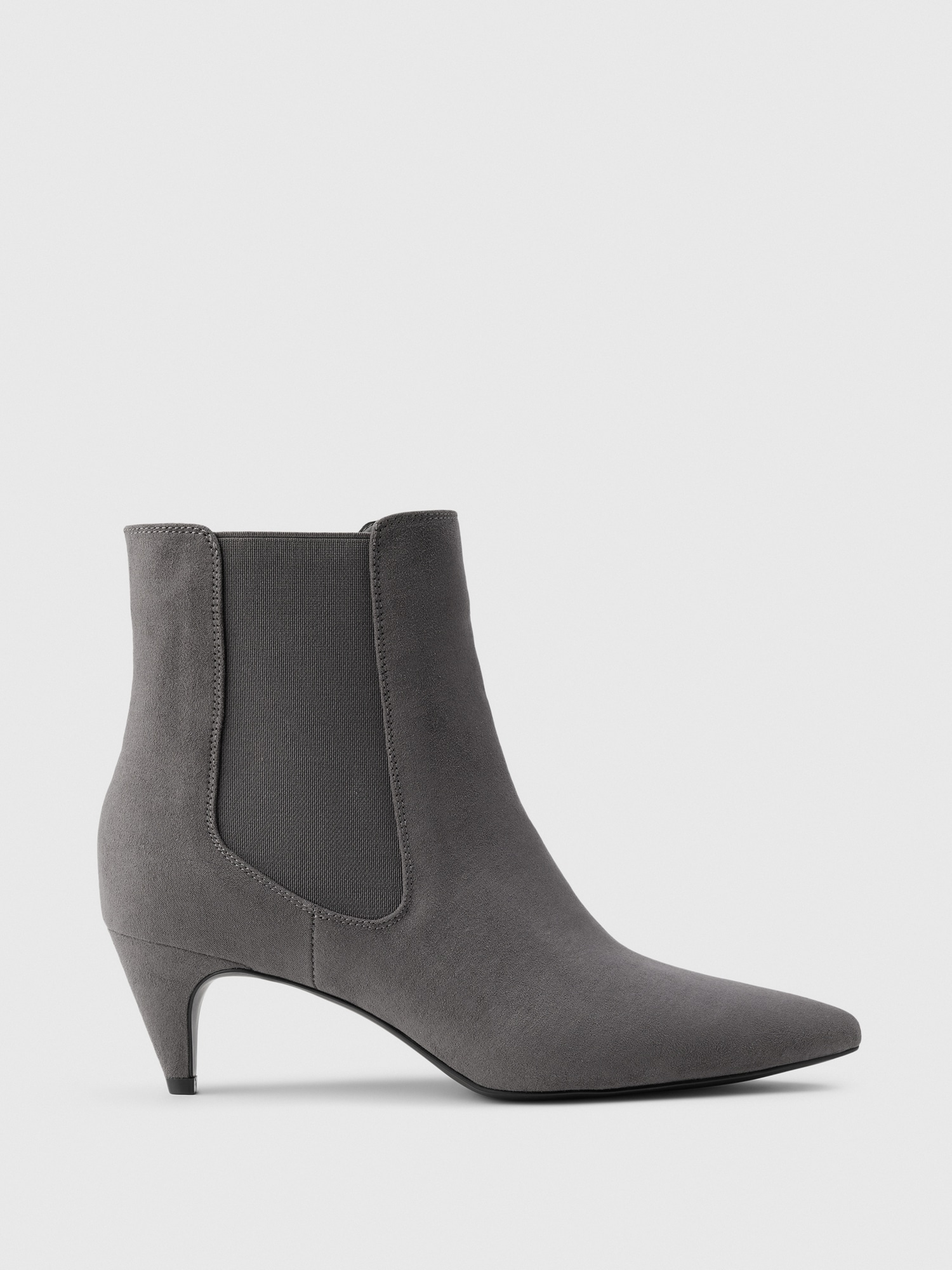 Женские ботинки Gap Vegan Suede Pointy, цвет: Тёмный серый
