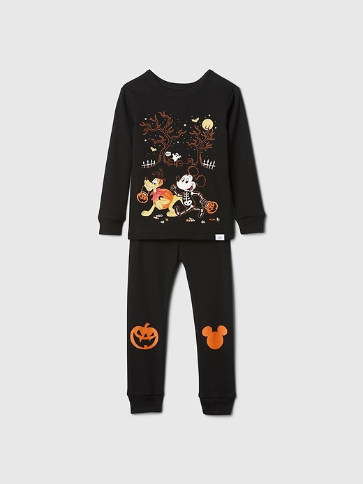 1 of 8 showing, with the color mickey mouse of product Gap × Disney BabyOrganic Cotton Halloween PJ Set