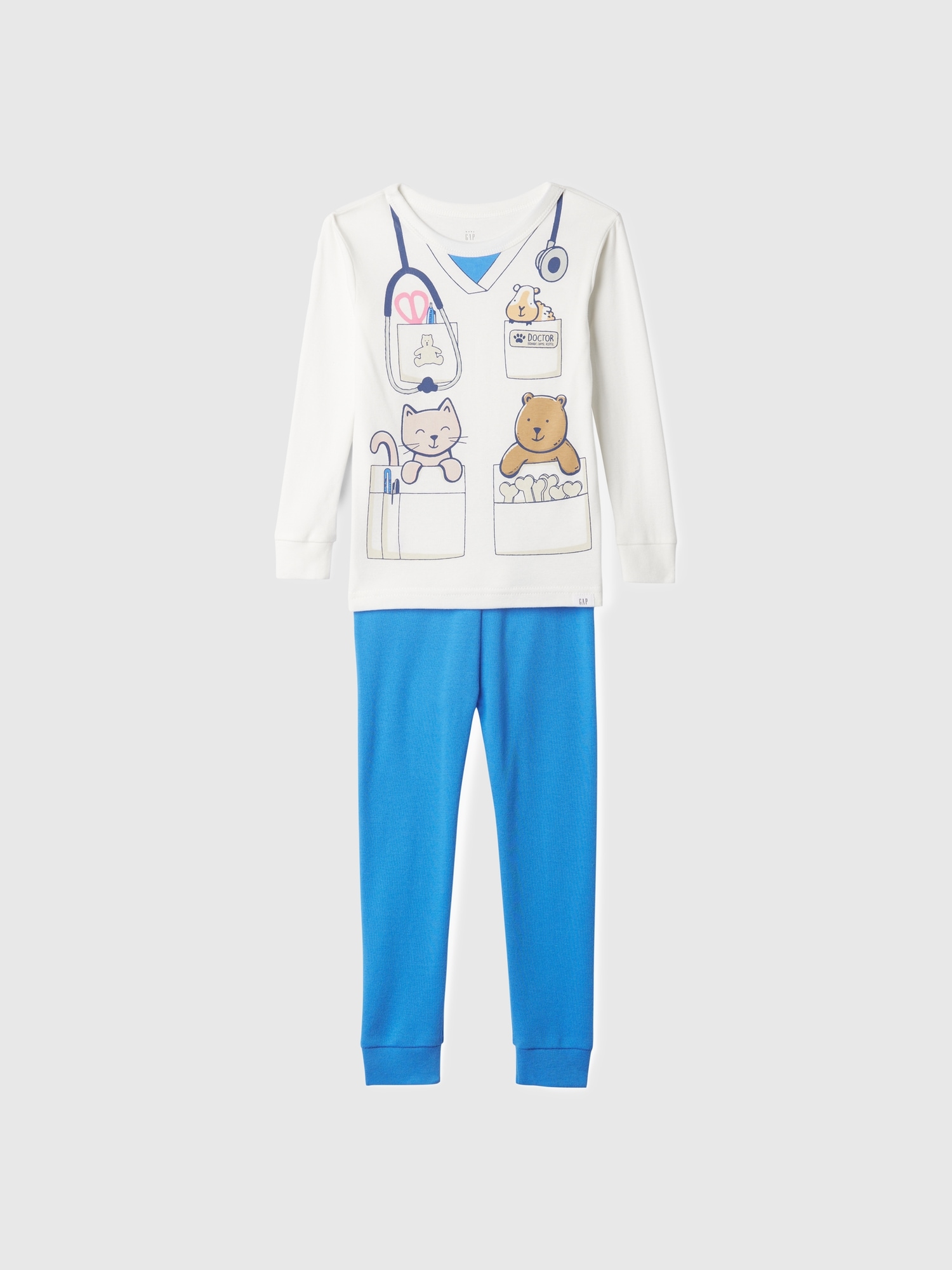 Shop Gap Baby & Toddler Organic Cotton Costume Pj Set In Off White