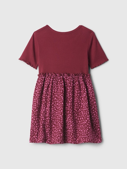 2 of 8 showing, with the color red delicious of product Baby & Toddler Mix & Match Gauze Dress