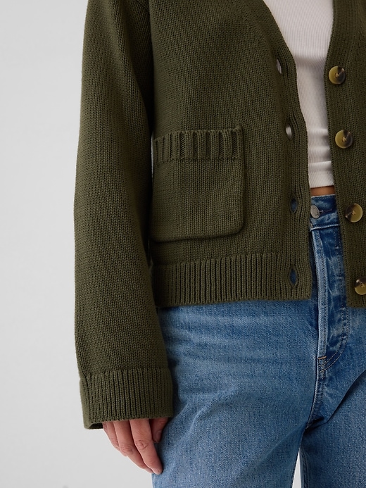 カーディガン HUECLOSET Poblin Pocket Knit Cardigan カーディガン HUECLOSET Poblin Pocket Knit Cardigan U Ribbed