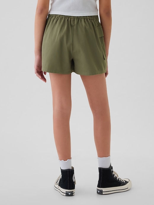 2 of 8 showing, with the color mesculen green of product Kids Utility Wrap Skort