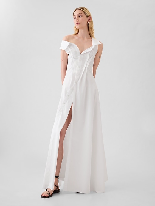 ワンピース Prada White Poplin Shirt Dress Prada Poplin Shirt Dress | White | FARFETCH