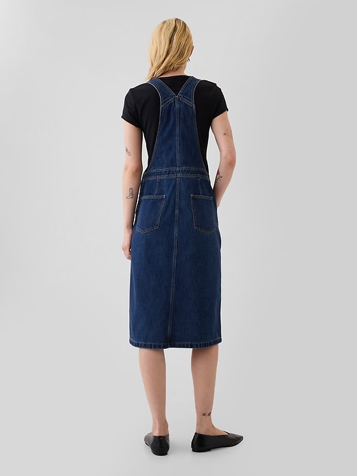 2 of 8 showing, with the color dark wash of product Denim Midi Skirtall