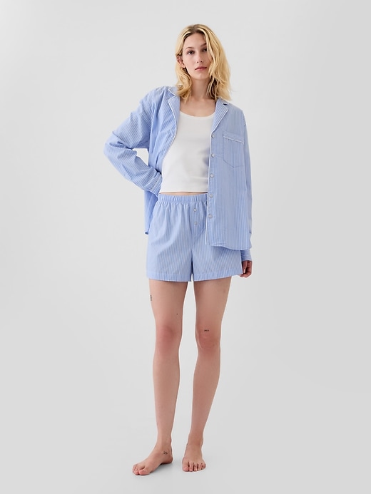 Image number 1 showing, Poplin PJ Boxer Shorts