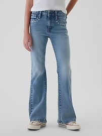 Kids High Rise '70s Flare Jeans