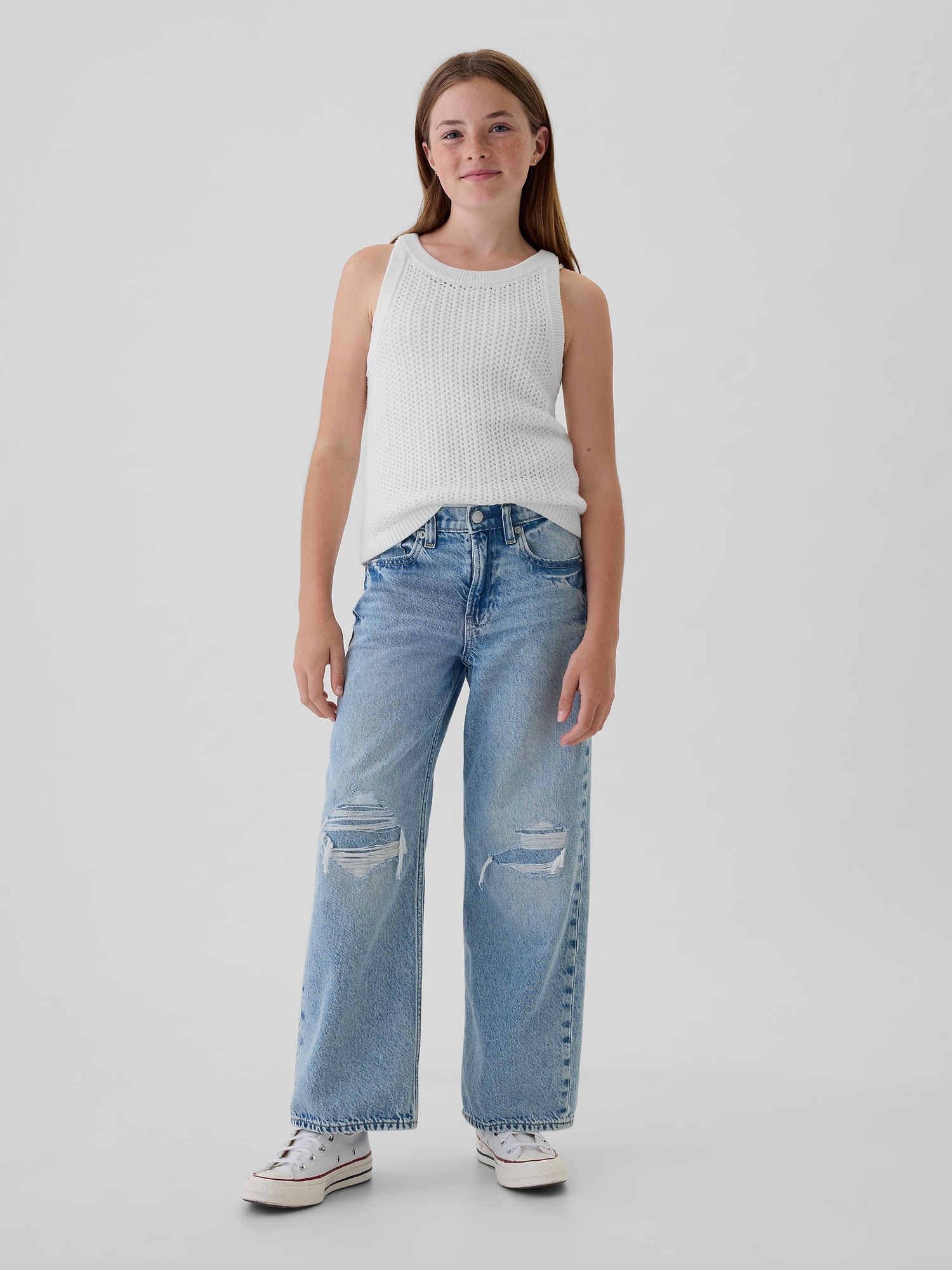 Kids Crochet Tank Top Gap