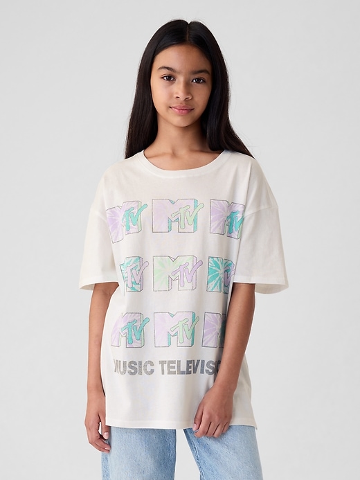 1 of 8 showing, with the color new off white of product Kids Graphic T-Shirt