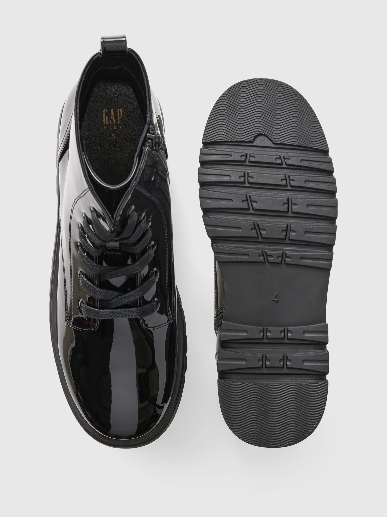 Minuit sur Terre - Harmony Patent Vegan Leather Shoes | Black