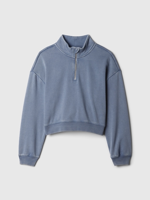 Image number 5 showing, Kids VintageSoft Half-Zip Cropped Pullover