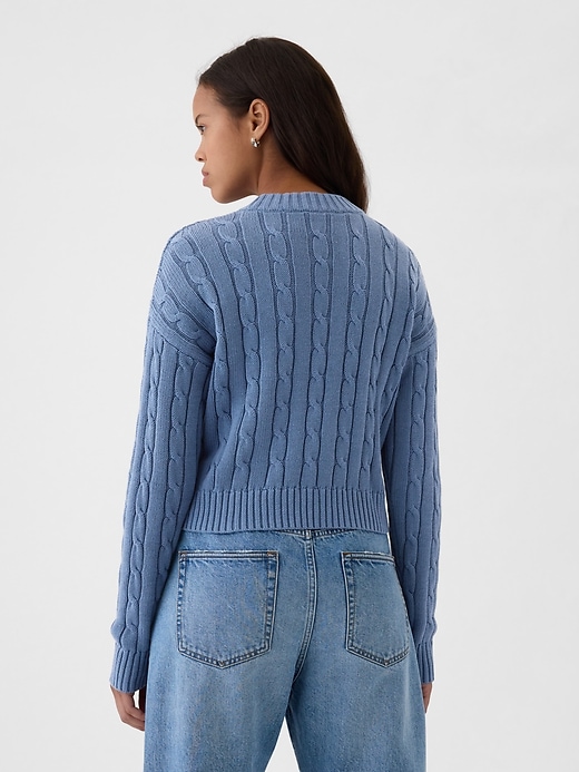 Cable-Knit Cropped Sweater | Gap
