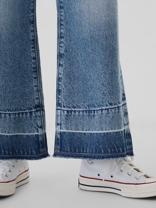 Image number 8 showing, Kids High Rise Stride Wide-Leg Ankle Jeans