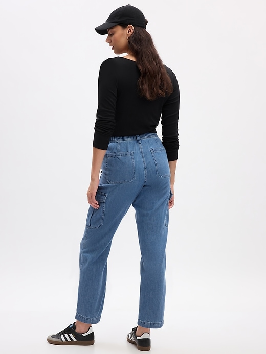 Image number 7 showing, Denim Easy Cargo Joggers