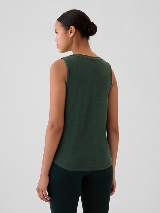 2 of 8 showing, with the color essex green of product GapFit Muscle Tank Top
