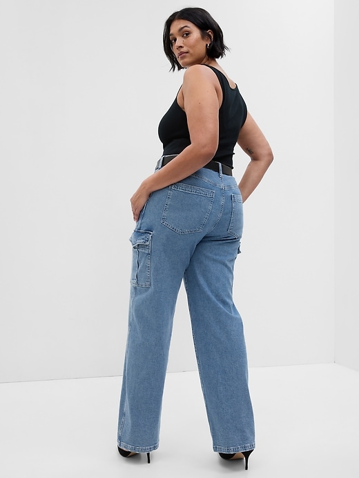 Image number 7 showing, Mid Rise '90s Loose Cargo Jeans