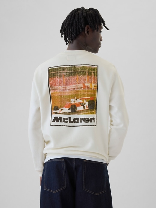 2 of 8 showing, with the color new off white of product McLaren Graphic Sweatshirt