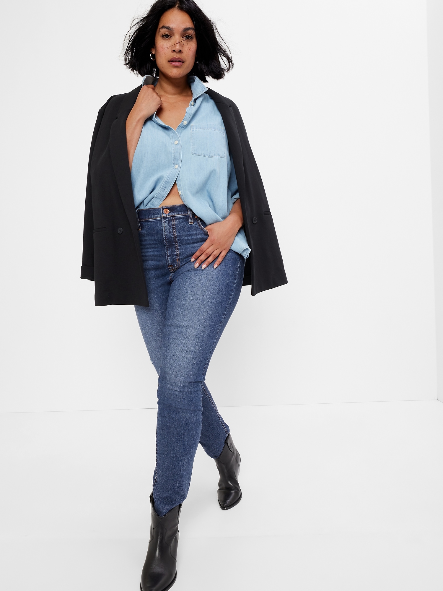 High Rise True Skinny Jeans Gap