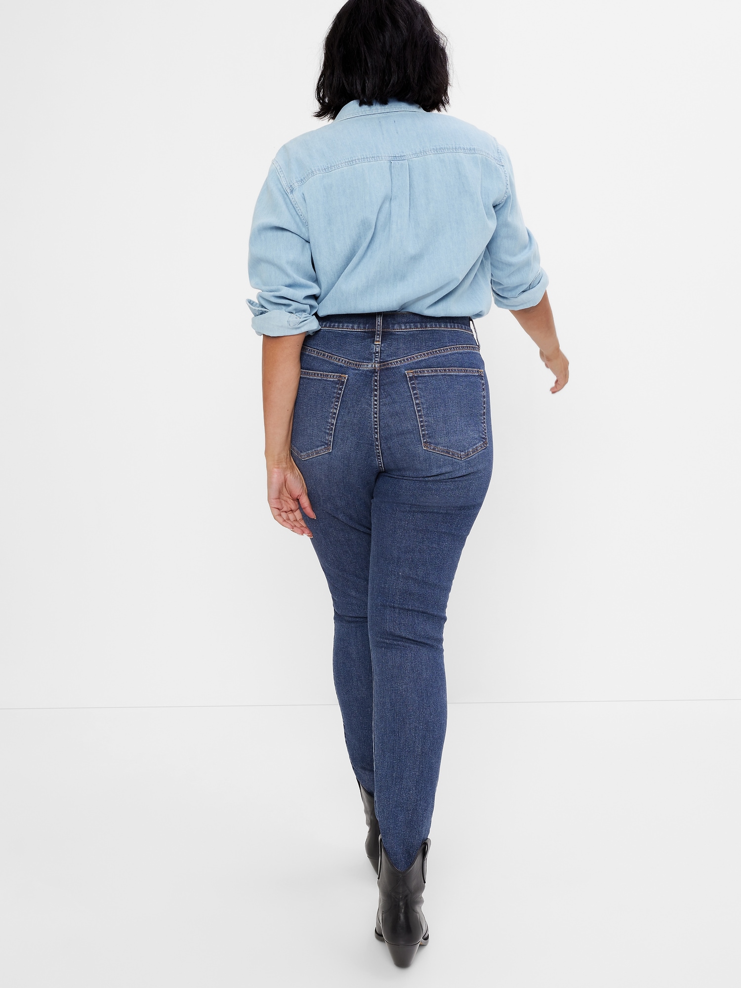 High rise true skinny gap outlet