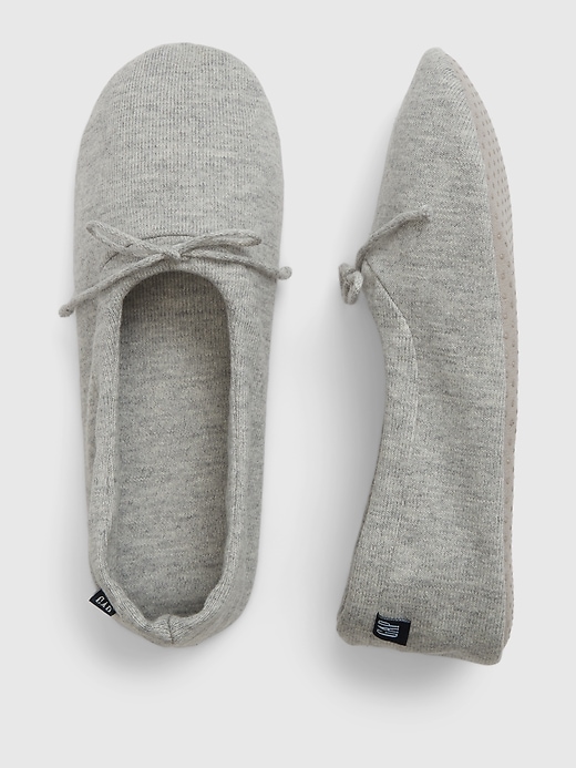 2 of 8 showing, with the color heather grey of product CashSoft Slippers