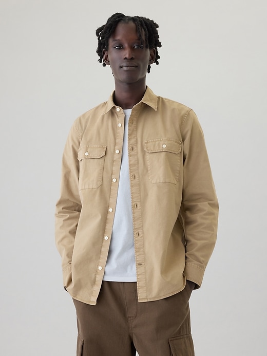 Image number 1 showing, Twill Utility Shirt