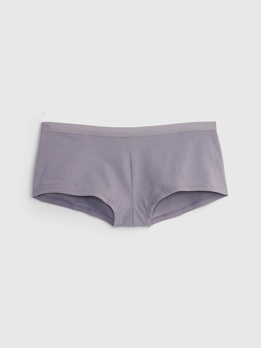 1 of 8 showing, with the color storm grey of product Organic Stretch Cotton Shorty