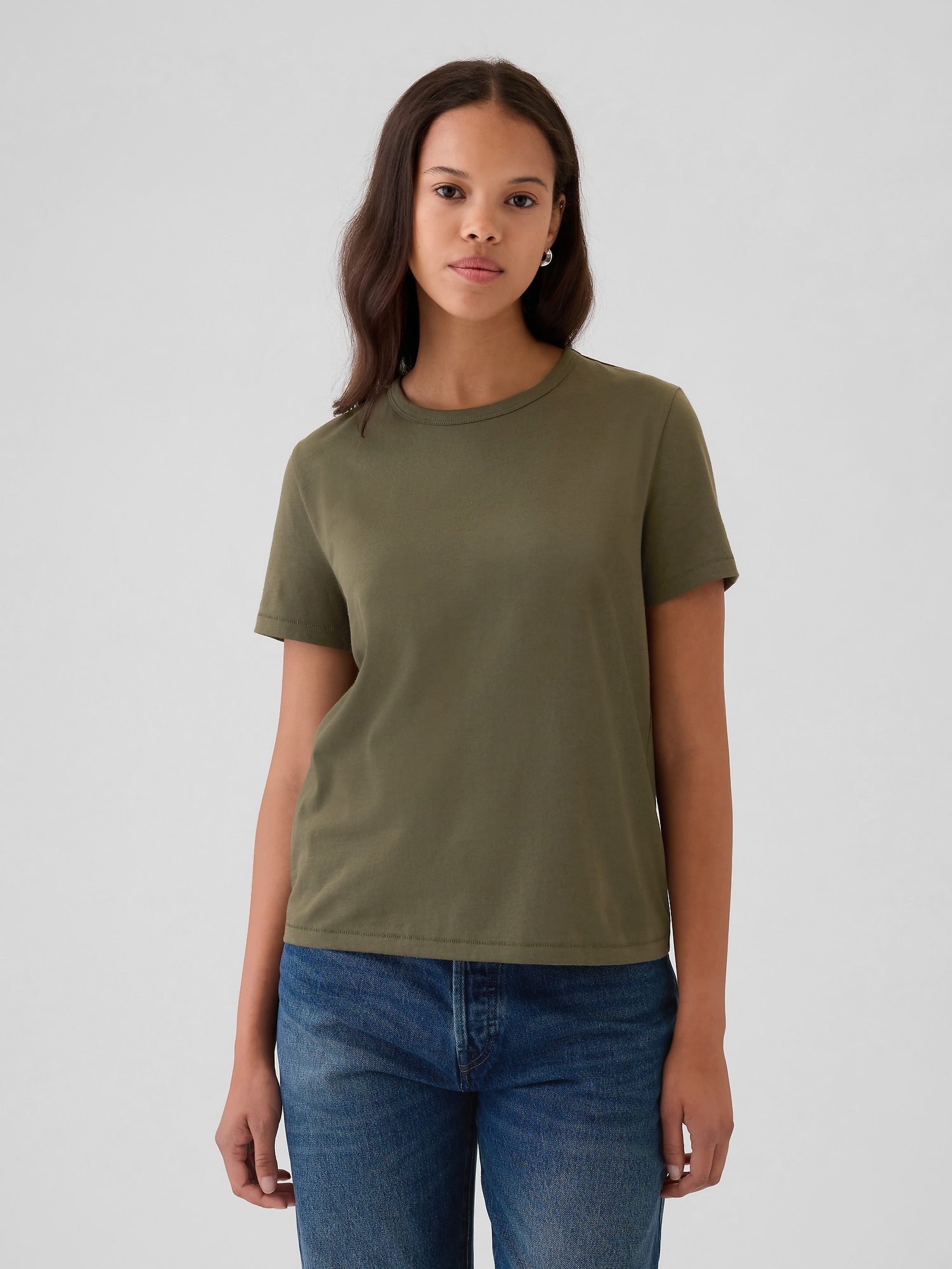 Gap Organic Cotton Vintage T-shirt In Green