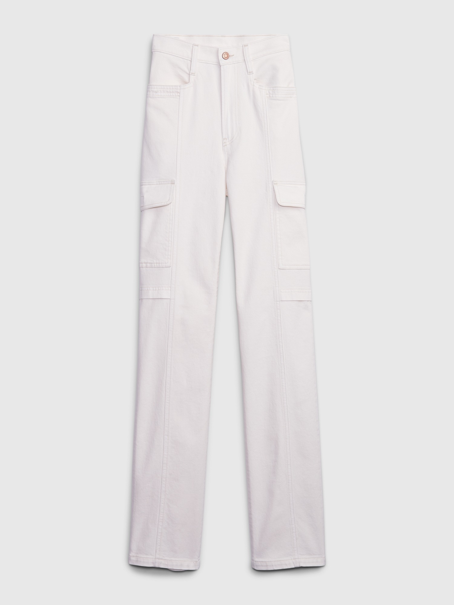 Женские джинсы Gap Mid Rise '90s Loose Cargo Jeans — фото 7