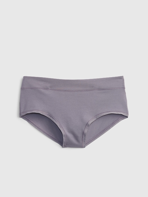 1 of 8 showing, with the color storm grey of product Organic Stretch Cotton High Rise Hipster