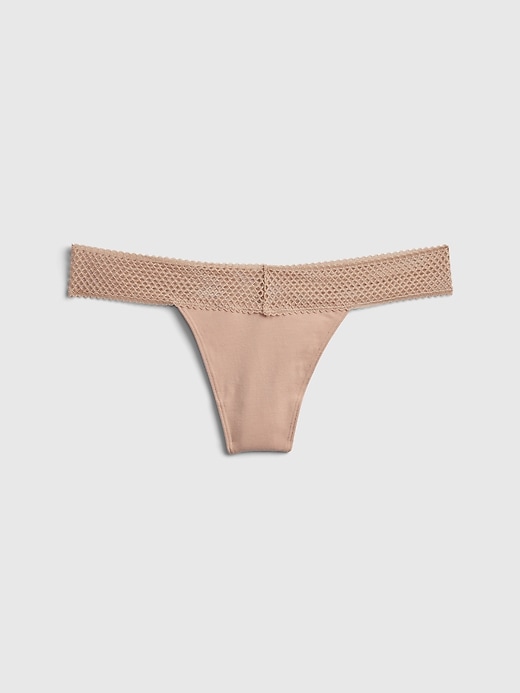 View large product image 1 of 1. Lace Thong