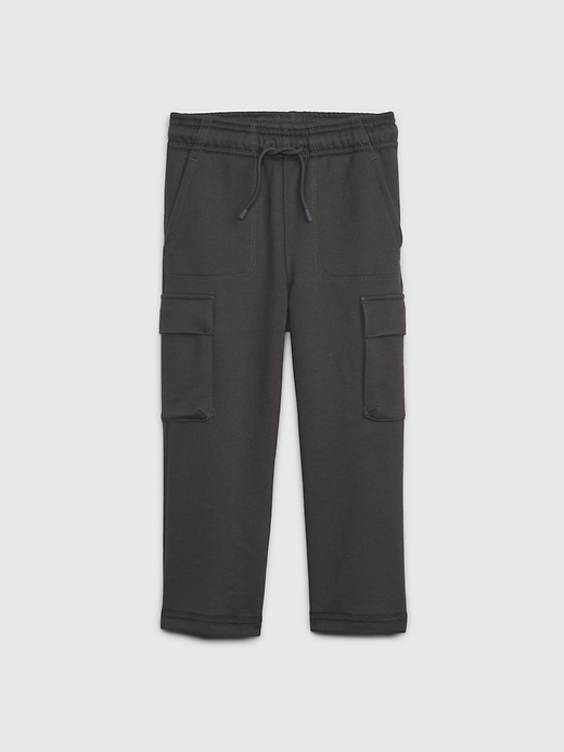 1 of 8 showing, with the color soft black of product Toddler Cargo Pull-On Pants