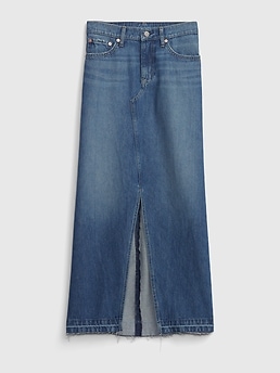 Denim Maxi Skirt Gap