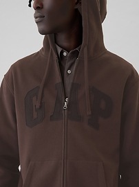 Adult gap arch mock zipup hoodie hotsell