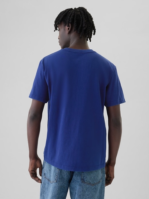 2 of 8 showing, with the color blue of product Washed Original T-Shirt