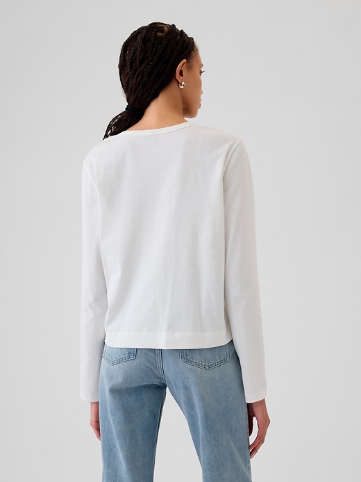 2 of 8 showing, with the color new off white of product Organic Cotton VintageSoft T-Shirt
