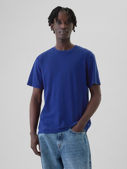 1 of 8 showing, with the color blue of product Washed Original T-Shirt