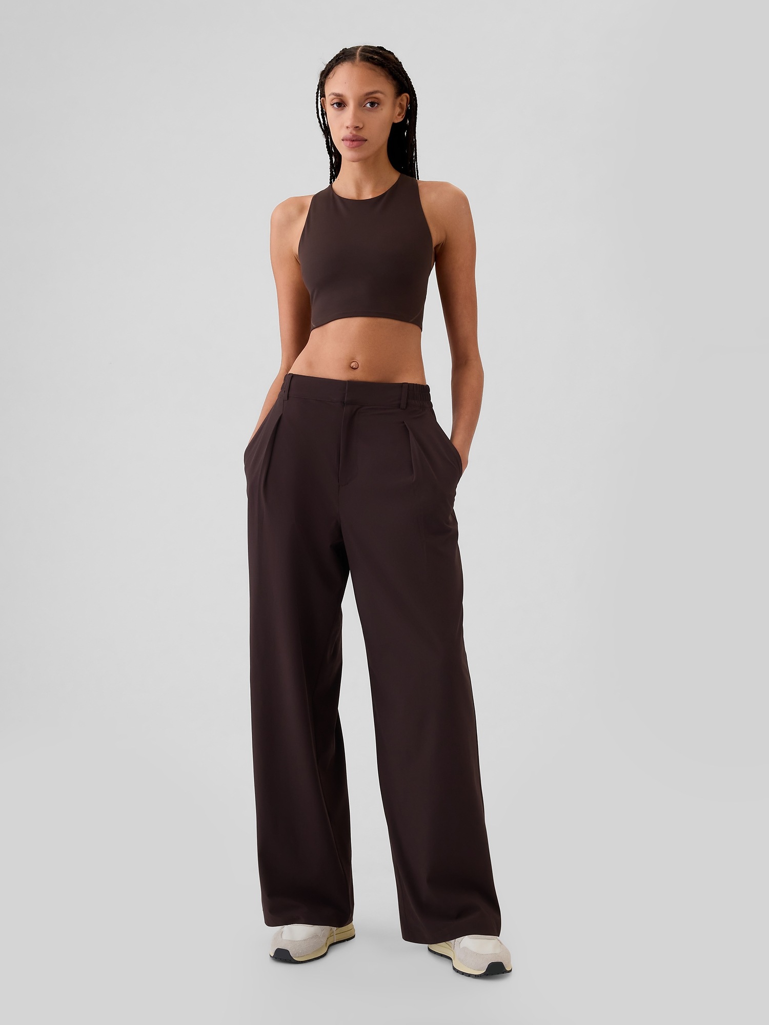 GapFit High Rise Runaround Trousers Gap