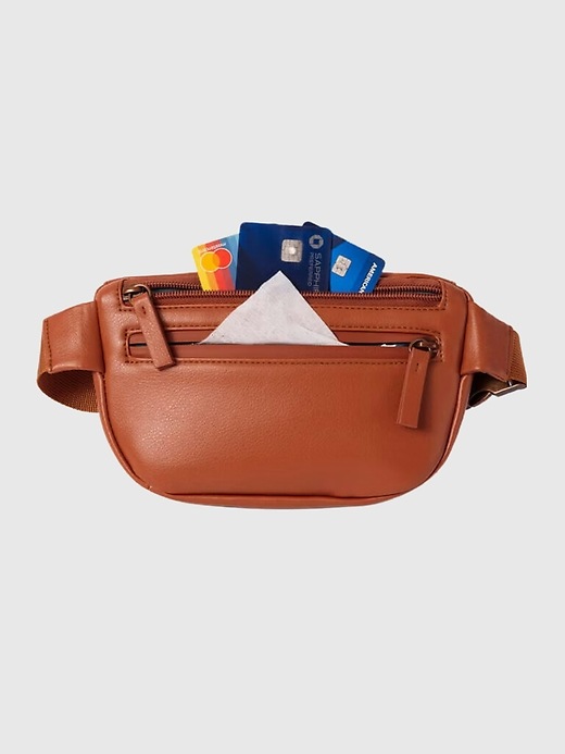 Image number 6 showing, Kibou Mini Vegan Leather Wallet Belt Bag