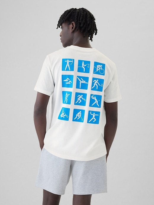 2 of 8 showing, with the color new off white of product Team USA Graphic T-Shirt