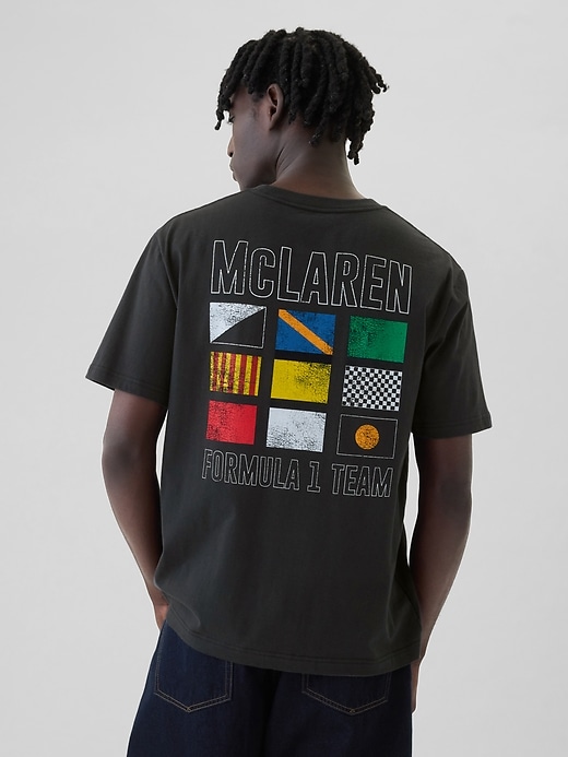 2 of 8 showing, with the color black of product McLaren Graphic T-Shirt